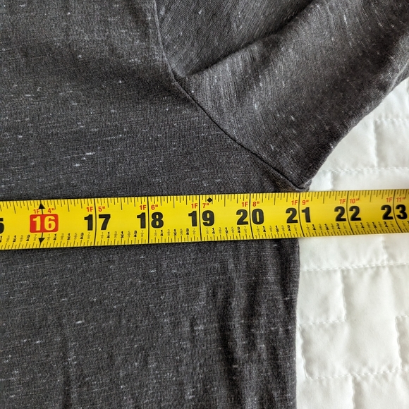 Rowm Dillards Men Slub Polo Shirt Dark Gray Medium - Picture 3 of 4